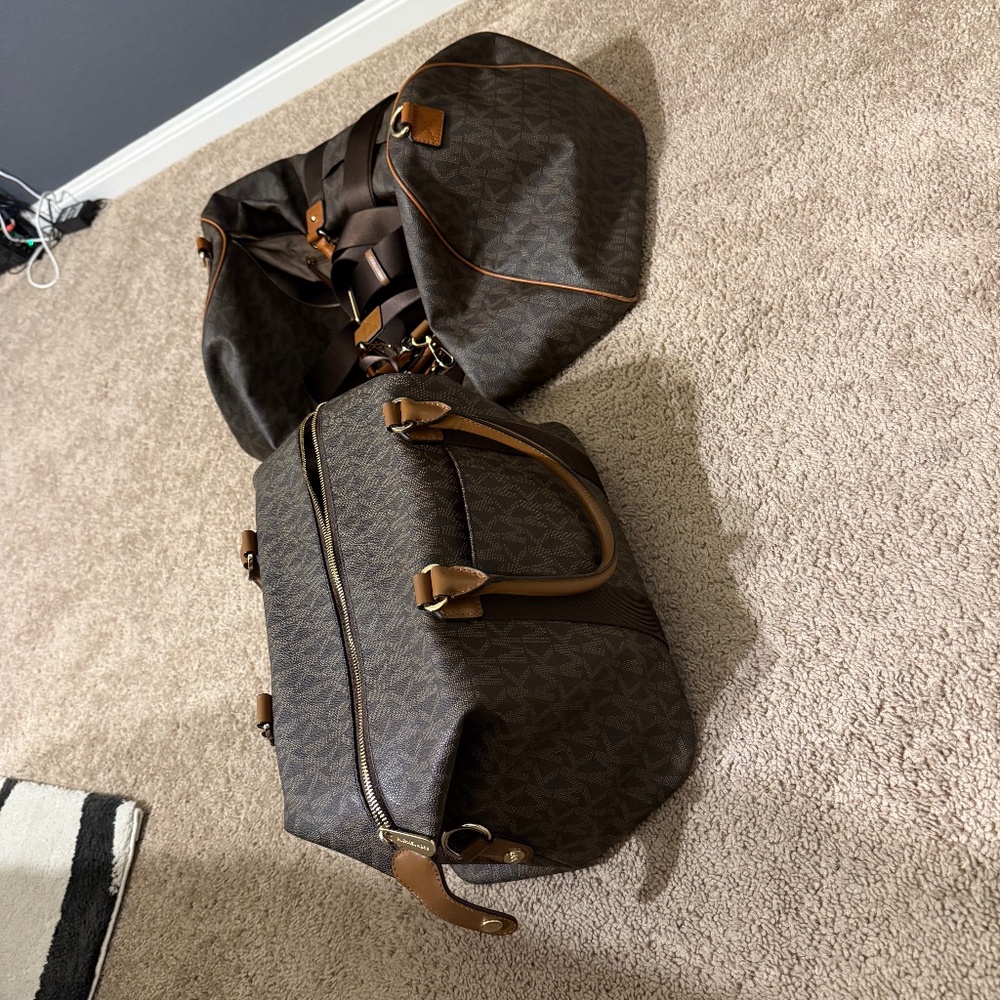 MK Duffle and carry on bag